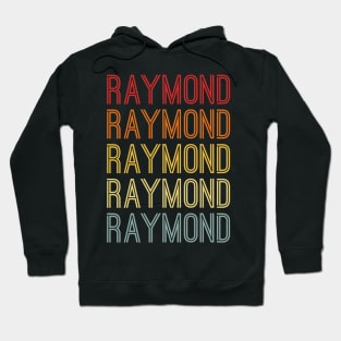 Raymond Name Vintage Retro Pattern Hoodie